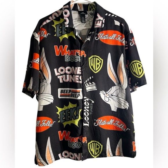 H&M Other - H&M Black Looney Tunes Graphic Men's Shirt